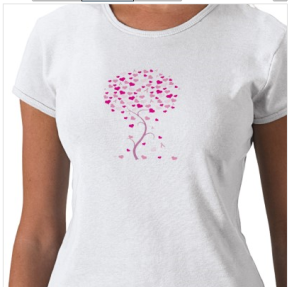 Breast Cancer Awareness Tree T-shirt from Zazzle.com_1245217536803